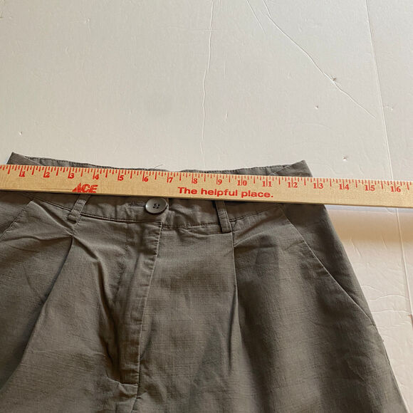 Princess Polly Gray Wide Leg High Waisted Dress Pants Size 2 Gray Cotton Pleated - Picture 8 of 9